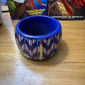 Marc By Marc Jacobs Bangle Bracelet Blue Red Gold Enamel Classic Logo Cuff